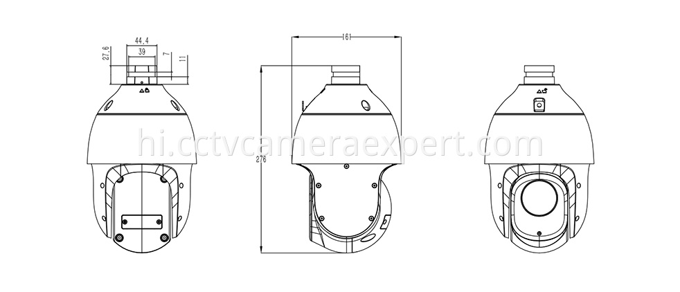 speed dome camera TC-H326S dimensions